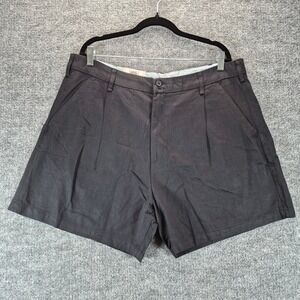 Jachs Girlfriend Shorts High Waist Pleated Size 14 Black Womens